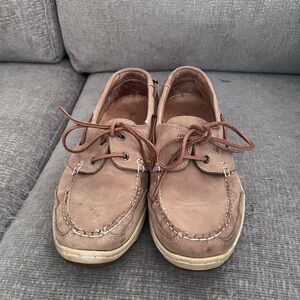 Tommy Bahama Tan Boat Shoes